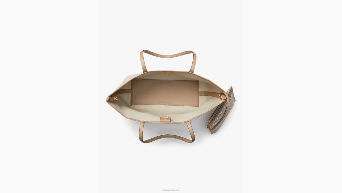 žene Kate Spade prirodni multi cvjetni monogram suton srednja torba pribor 04HN296