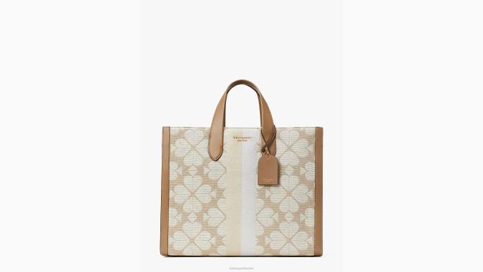 žene Kate Spade prirodni multi velika manhattan velika torba s cvjetnim žakard prugama pribor 04HN271