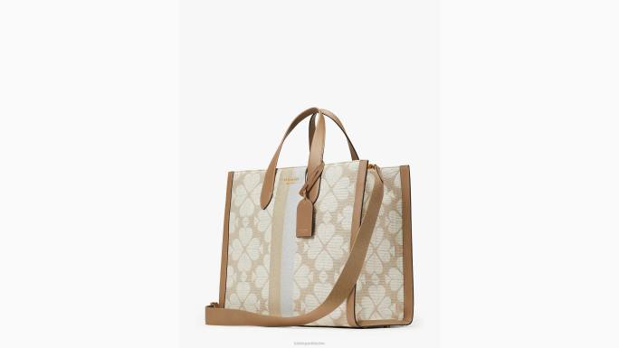 žene Kate Spade prirodni multi velika manhattan velika torba s cvjetnim žakard prugama pribor 04HN271