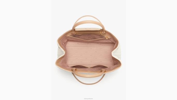 žene Kate Spade slonovača evelyn prošivena srednja preklopna torba za kupovinu pribor 04HN275