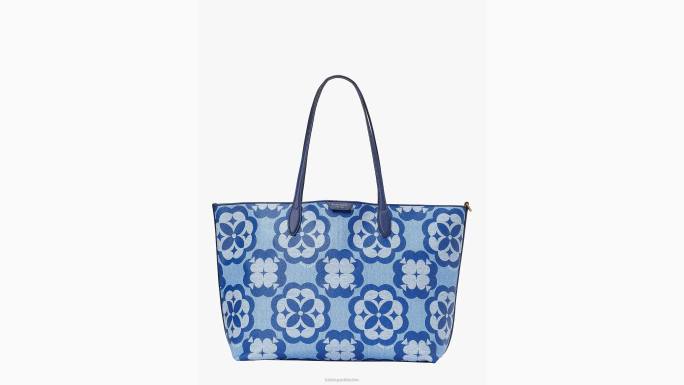 žene Kate Spade svemirski multi cvjetni monogram suton velika torba pribor 04HN203