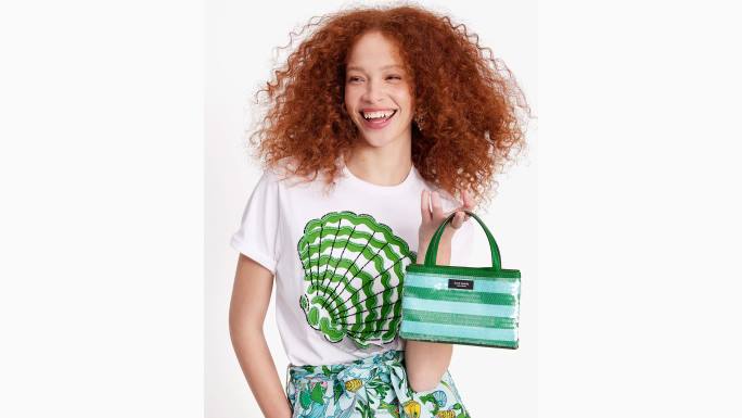 žene Kate Spade svježe zelje multi sam ikona mini torba sa šljokicama uz more pribor 04HN16