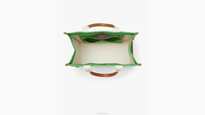 žene Kate Spade zelena alexander girard x new york platnena velika torba pribor 04HN17